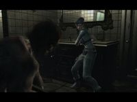 une photo d'Ã©cran de Resident Evil Rebirth sur Nintendo Gamecube